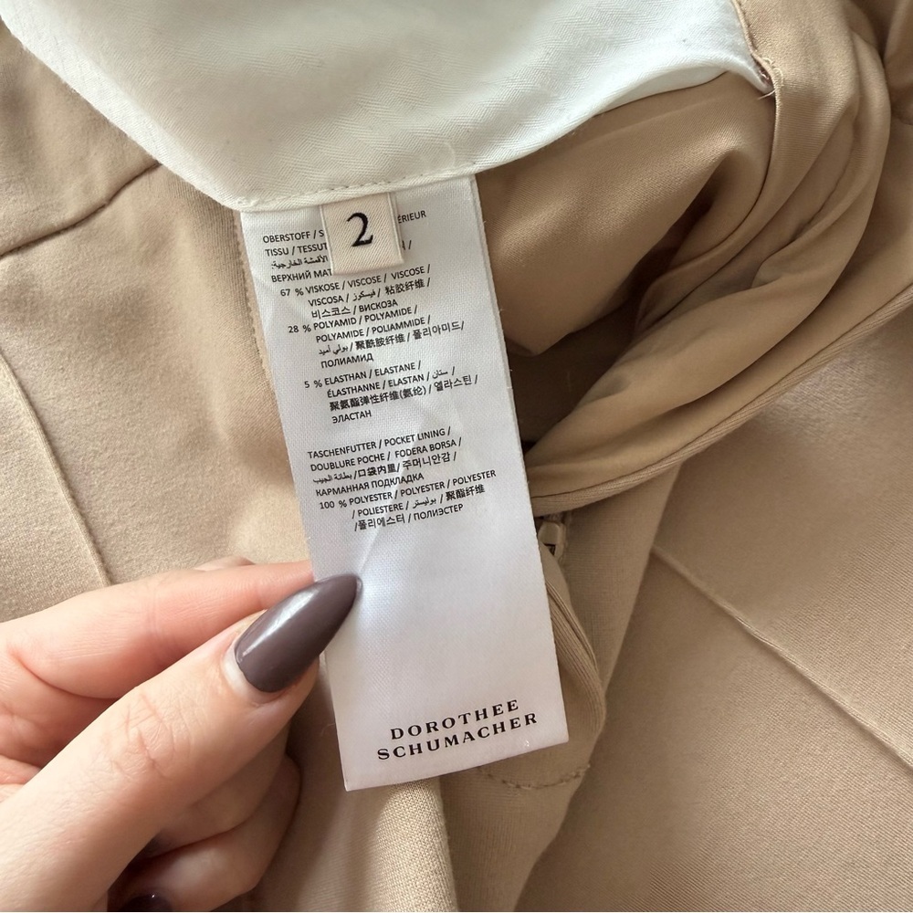 Tailored High-Rise Wide-Leg Pants in Camel/Tailored Beautiful luxury slacks!! - Picture 7 of 16